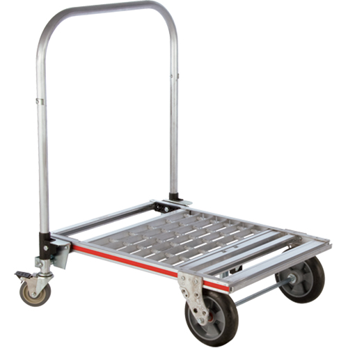 Four Wheel Folding Platform Truck, Aluminum, 750 lbs., 31" L x 23-1/4" W, 39" High Moffatt Supply & Specialties