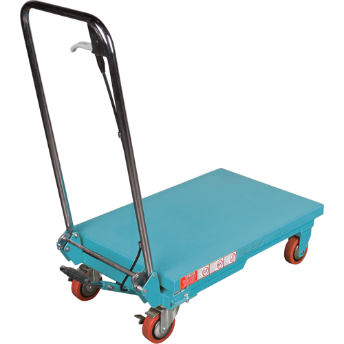 Heavy-Duty Hydraulic Scissor Lift Table, 27-1/2" L x 17-3/4" W, Steel, 330 lbs. Capacity Moffatt Supply & Specialties