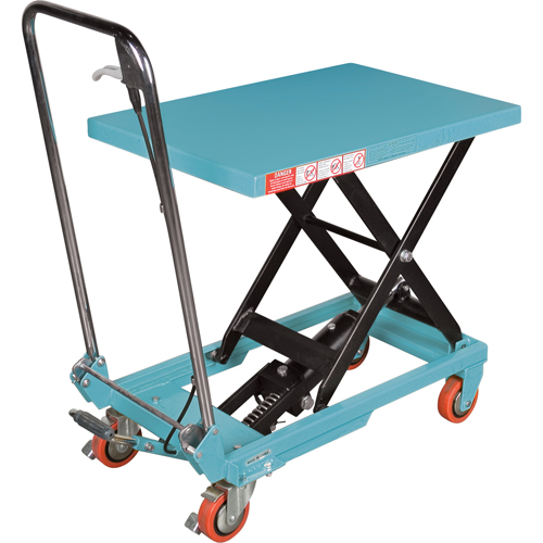 Heavy-Duty Hydraulic Scissor Lift Table, 27-1/2" L x 17-3/4" W, Steel, 330 lbs. Capacity Moffatt Supply & Specialties