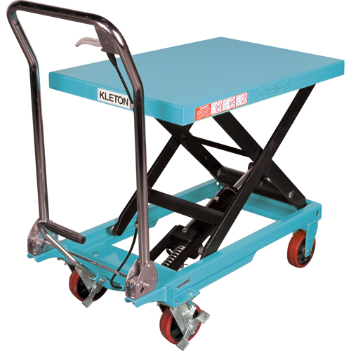 Table &eacute;l&eacute;vatrice robuste &agrave; ciseaux hydraulique, 32" lo x 19-3/4" la, Acier, Capacit&eacute; 660 lb Moffatt Supply & Specialties