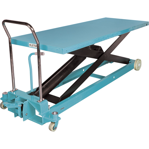 Heavy-Duty Hydraulic Scissor Lift Table, 80-1/8" L x 29-1/2" W, Steel, 2200 lbs. Capacity Moffatt Supply & Specialties