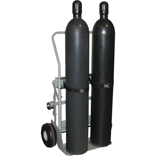 Chariots &agrave; quatre roues pour bouteilles, Roues Pneumatique, Base de 28" la x 6" lo, 1000 lb Moffatt Supply & Specialties