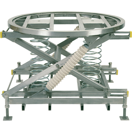 Spring-Operated Pallet Lifters - Pallet Pal&reg;, 43-5/8" L x 43-5/8" W, 4500 lbs. Cap. Moffatt Supply & Specialties