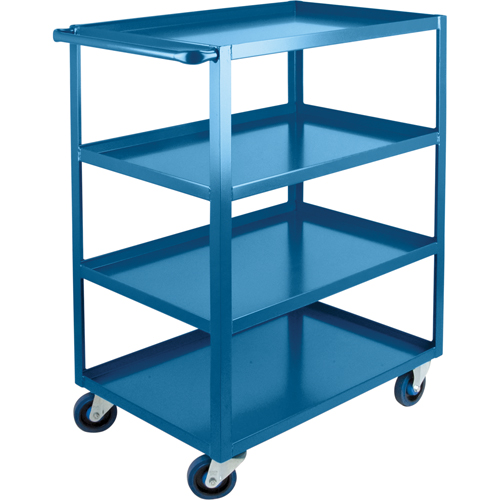 Heavy-Duty Shelf Carts, 4 Tiers, 24" W x 48" H x 51" D, 1200 lbs. Capacity Moffatt Supply & Specialties