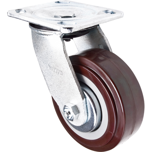 Roulette, Pivotant, 5" (127 mm), Polyur&eacute;thane, 650 lb (294 kg) Moffatt Supply & Specialties