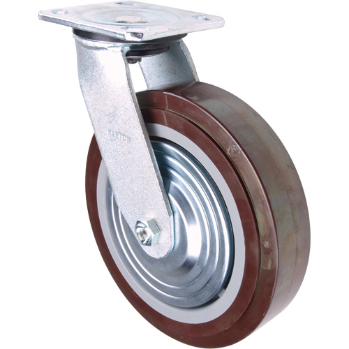 Caster, Swivel, 8" (203.2 mm), Polyurethane, 1000 lbs. (453.6 kg.) Moffatt Supply & Specialties