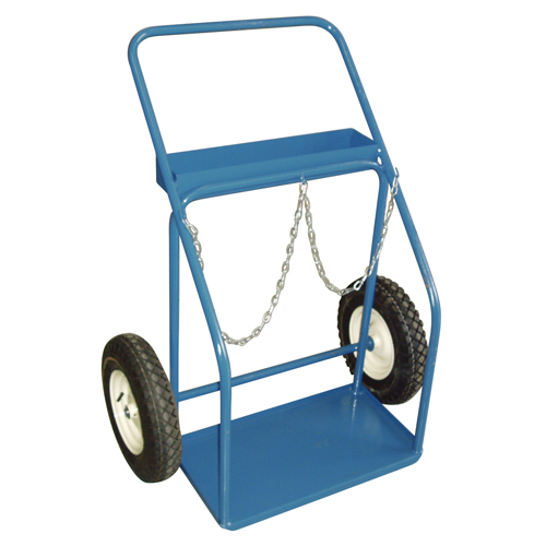 Chariots pour bouteilles de gaz, Roues Pneumatique, Base de 25" la x 13" lo, 400 lb Moffatt Supply & Specialties