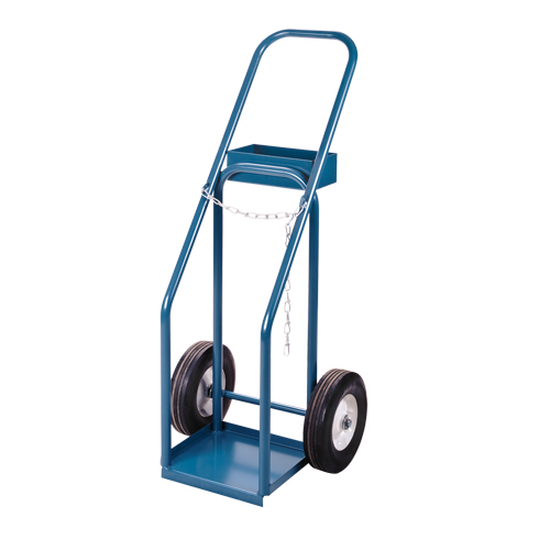 Chariots pour bouteilles de gaz, Roues Semi-pneumatique, Base de 12" la x 10" lo, 400 lb Moffatt Supply & Specialties