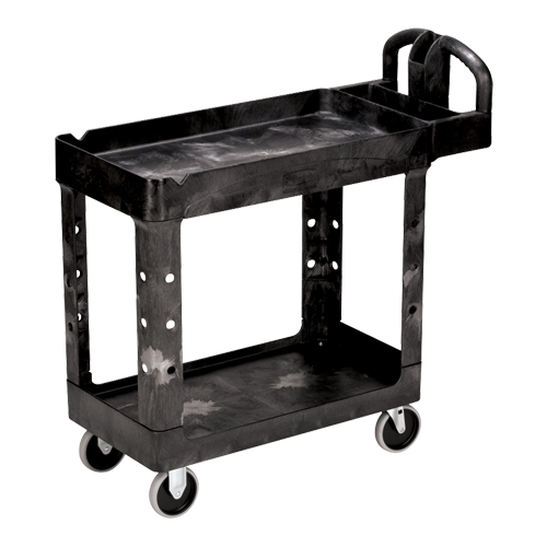 Chariot utilitaire robuste - 4500-88, 2 tiers, 17-1/8" x 33-1/4" x 39", Capacit&eacute; 500 lb Moffatt Supply & Specialties