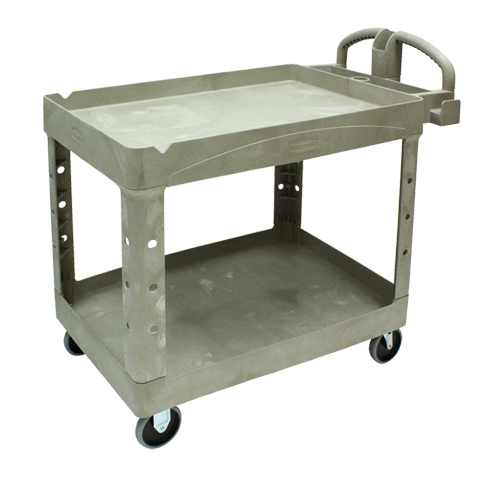 Heavy Duty Utility Cart - 4520-88, 2 Tiers, 25-1/4" x 39" x 44", 500 lbs. Capacity Moffatt Supply & Specialties