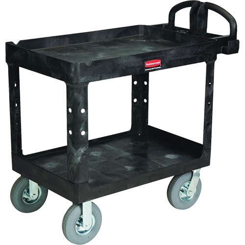 Chariot utilitaire robuste, 2 tiers, 25-1/4" x 37-1/8 x 36-3/8", Capacit&eacute; 500 lb Moffatt Supply & Specialties