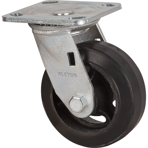 Mold-on Caster, Swivel, 5" (127 mm), Rubber, 440 lbs. (199 kg.) Moffatt Supply & Specialties