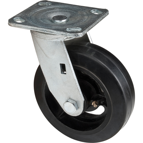 Mold-on Caster, Swivel, 6" (152.4 mm), Rubber, 550 lbs. (249 kg.) Moffatt Supply & Specialties