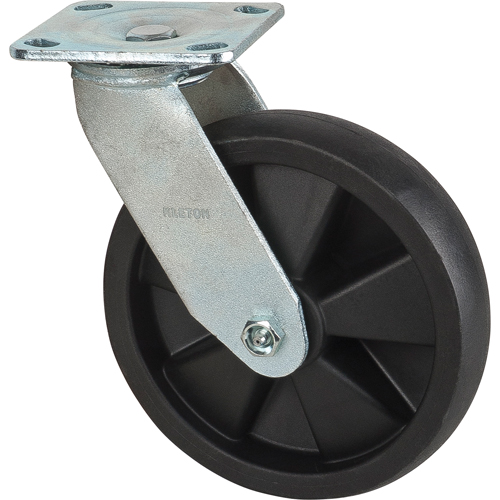Roulettes haute temp&eacute;rature, Pivotant, 8" (203,2 mm), Nylon, 1000 lb (453 kg) Moffatt Supply & Specialties