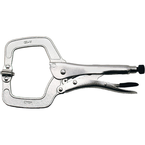 Super Heavy-Duty Locking C-Clamp with Swivel Pad, 11" (279 mm) Capacity Moffatt Supply & Specialties