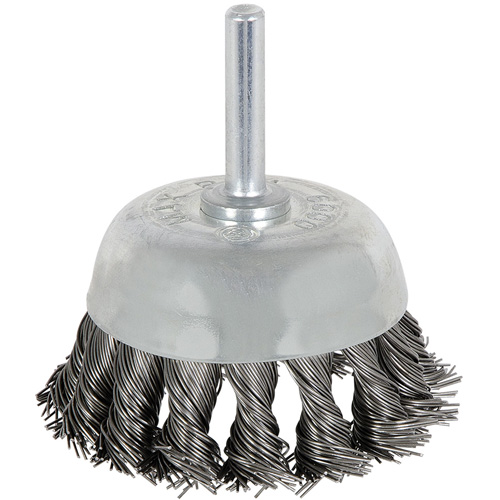 8046 Shaft Mounted Knot Twisted Cup Brush, 1-1/8" Dia. Moffatt Supply & Specialties