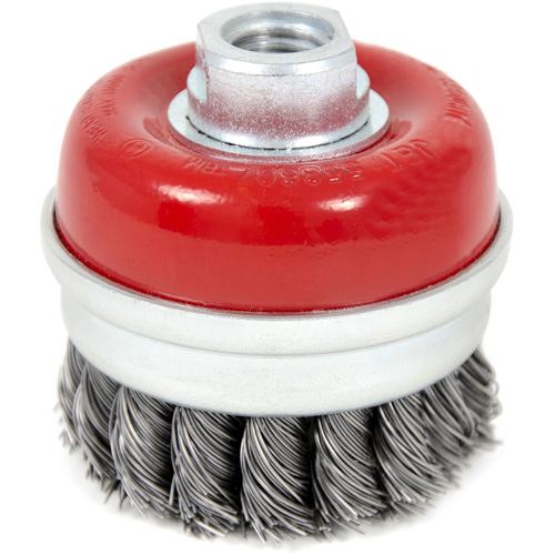 High-Performance Knot Banded Cup Brush, 3" Dia. x 5/8"-11 Arbor Moffatt Supply & Specialties
