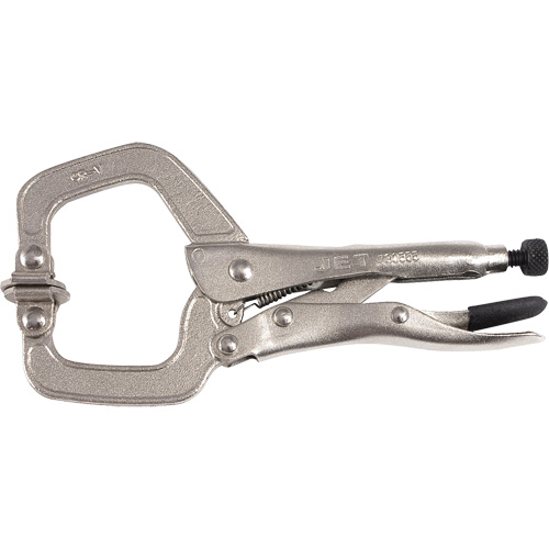 Super Heavy-Duty Locking C-Clamp with Swivel Pad, 6" (152 mm) Capacity Moffatt Supply & Specialties