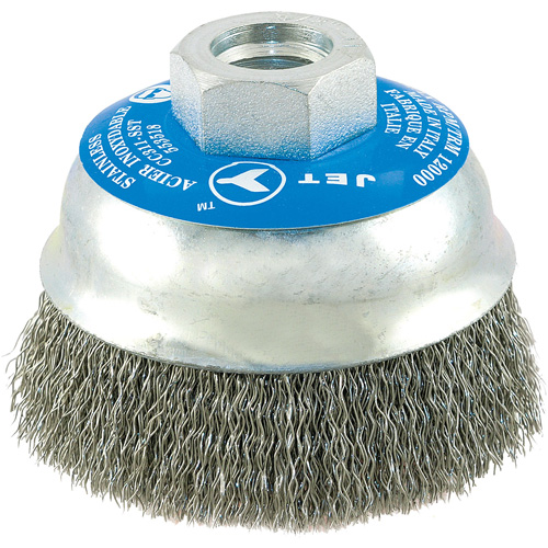 Brosse boisseau &agrave; fils cr&ecirc;p&eacute;s en acier inoxydable Moffatt Supply & Specialties