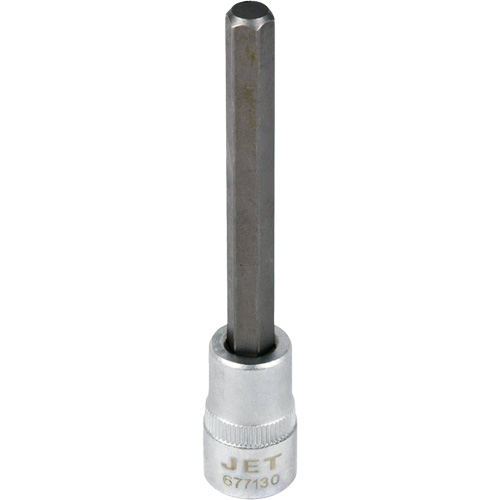 Bit Socket, Hex, 1/4" x 4" L, 3/8" Drive Moffatt Supply & Specialties