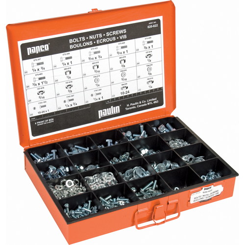 Grade 5 Cap Screw, Washer, Lockwasher & Nut Master Assortments Moffatt Supply & Specialties
