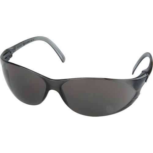 Twister Series Safety Glasses, Grey/Smoke Lens, Anti-Scratch, ANSI Z87+/Meets/Exceeds CSA Z94.3 Moffatt Supply & Specialties