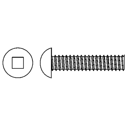 Vis m&eacute;caniques &agrave; t&ecirc;te ronde, #6-32 x 3" lo, Zingu&eacute; Moffatt Supply & Specialties