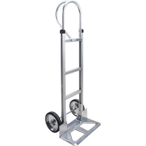 Knocked Down Hand Truck, P-Handle Handle, Aluminum, 52-1/8" Height, 500 lbs. Capacity Moffatt Supply & Specialties
