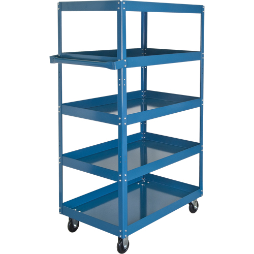 Chariots &agrave; tablette, 5 Tiers, 18" la x 61" h x 30" p, Capacit&eacute; 900 lb Moffatt Supply & Specialties