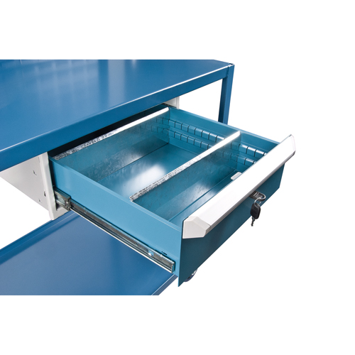 Chariots de service mobiles, 2 Tiers, 24" la x 57" h x 40" p, Capacit&eacute; 1200 lb Moffatt Supply & Specialties