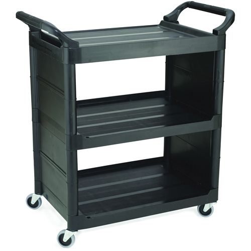 Chariot de service avec panneaux d'extr&eacute;mit&eacute;s, 3 tiers, 18-5/8" x 36-5/8" x 33-5/8", Capacit&eacute; 150 lb Moffatt Supply & Specialties