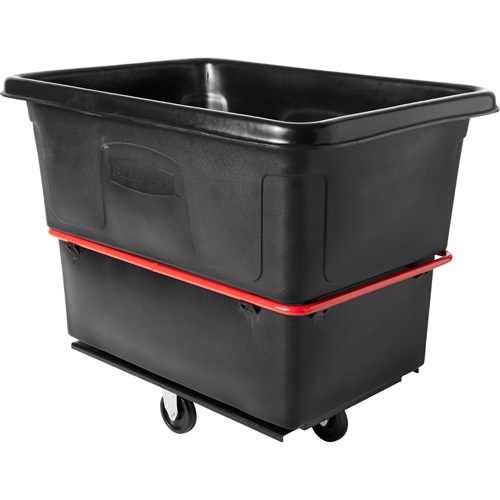 Chariot cubique utilitaire &agrave; usage intensif, Plastique recycl&eacute; noir, 48-1/4" lo x 34-1/8" la x 37-7/8" h, Volume 20 pi³, Capacit&eacute; 1200 lb Moffatt Supply & Specialties