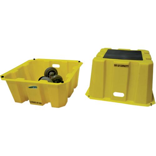 Escabeaux emboîtables industriels, 25" x 25" x Hauteur 10-1/2" Moffatt Supply & Specialties