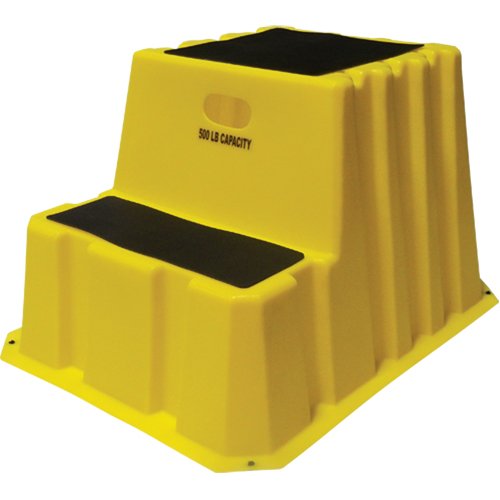 Escabeaux emboîtables industriels, 2 marches, 32-3/4" x 25-3/4" x Hauteur 20-1/2" Moffatt Supply & Specialties