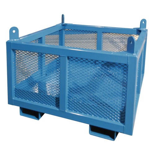 Material Handling Basket, 24" H x 48" W x 48" D, 2000 lbs. Capacity Moffatt Supply & Specialties
