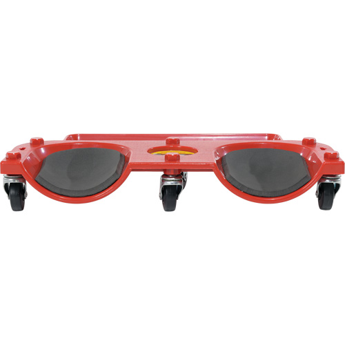 Rolling Knee Dolly, Plastic, Red, 350 lbs. Capacity Moffatt Supply & Specialties