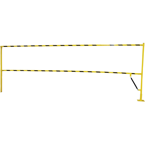 Safety Lift Gate, 10' L x 42-5/8" H, 159" Raised, Yellow Moffatt Supply & Specialties