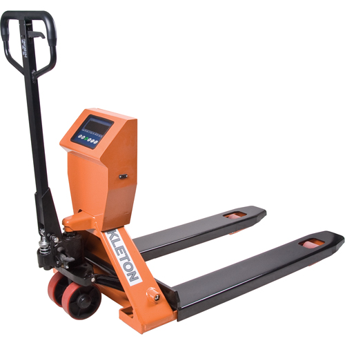 Digital Scale Pallet Truck, 44.5" L x 21.25" W, 4400 lbs. Cap. Moffatt Supply & Specialties