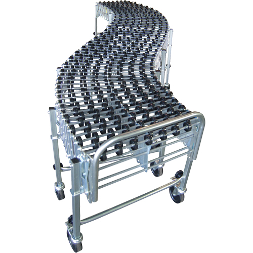 Expandable/Flexible Conveyors, 18" W x 8' 11" L, 226 lbs. per lin. ft. Capacity Moffatt Supply & Specialties