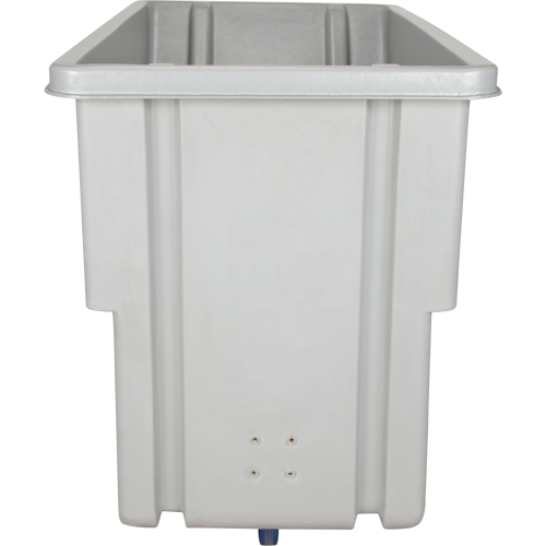 Chariot basculeur en acier, Poly&eacute;thyl&egrave;ne, 0,625 vg³, Capacit&eacute; de charge de 500 lb Moffatt Supply & Specialties