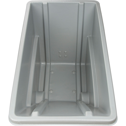 Chariot basculeur en acier, Poly&eacute;thyl&egrave;ne, 0,625 vg³, Capacit&eacute; de charge de 500 lb Moffatt Supply & Specialties