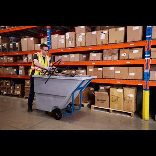Tilt Truck, Polyethylene, 0.625 cu. yd., 850 lbs. Load Capacity Moffatt Supply & Specialties