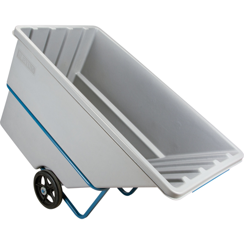 Chariot basculeur en acier, Poly&eacute;thyl&egrave;ne, 1,1 vg³, Capacit&eacute; de charge de 2000 lb Moffatt Supply & Specialties