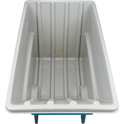 Chariot basculeur en acier, Poly&eacute;thyl&egrave;ne, 1,1 vg³, Capacit&eacute; de charge de 2000 lb Moffatt Supply & Specialties