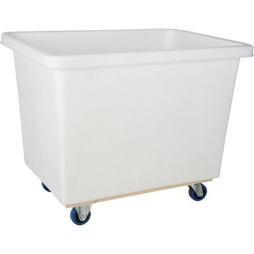 Tapered Wall Box Truck, White Polyethylene, 43" L x 30" W x 34" H, 16 cu. ft. Volume, 600 lbs. Capacity Moffatt Supply & Specialties