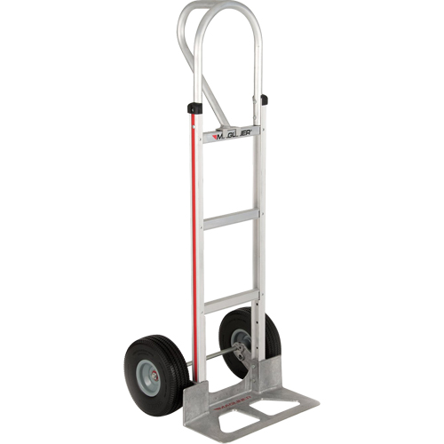Straight Back Hand Truck, P-Handle Handle, Aluminum, 52" Height, 500 lbs. Capacity Moffatt Supply & Specialties