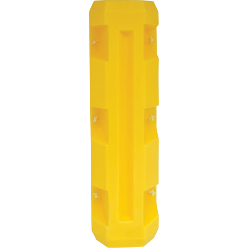 Slim Column Protector, 3" x 3" Inside Opening, 12" L x 12" W x 42" H, Yellow Moffatt Supply & Specialties