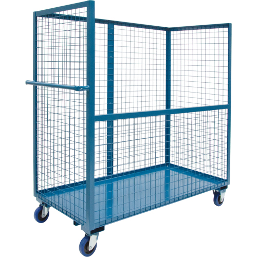 Chariot grillag&eacute; pour transport , Acier, 24" x 55" x 60", Capacit&eacute; 2400 lb Moffatt Supply & Specialties