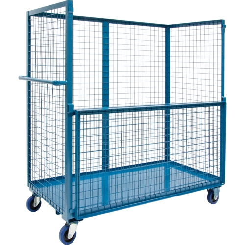 Chariot grillag&eacute; pour transport , Acier, 24" x 55" x 36", Capacit&eacute; 1200 lb Moffatt Supply & Specialties