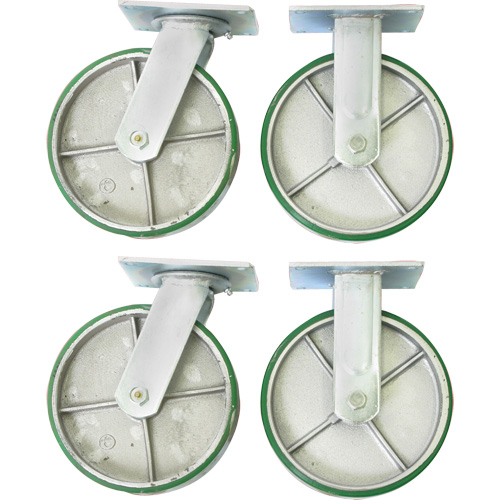 8" Caster Set for Platform Truck Moffatt Supply & Specialties